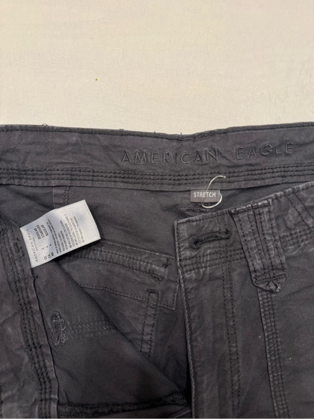 American Eagle Outfitters Black Cargo Jogger Pants - Picture 2 of 6